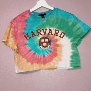 tie-dye cropped tee